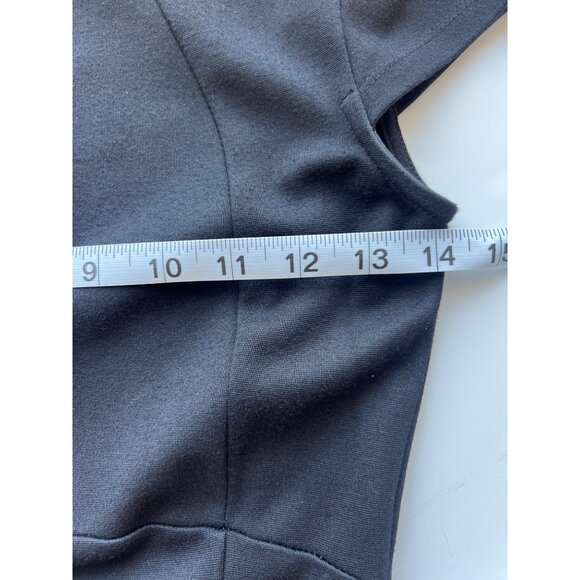 Felicity & Coco Dress Womens S Black Bodycon Midi Cap Sleeve Stretch - Picture 6 of 8